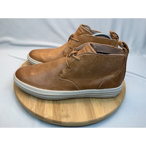 Mark Nason Los Angeles Size 9 Mens Cognac Shogun Leather High Top Sneaker - Picture 3 of 6